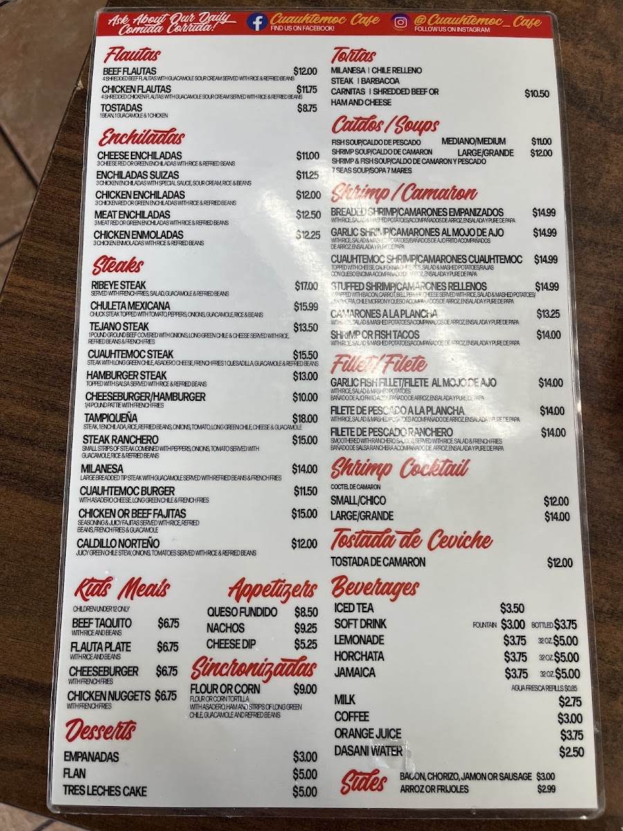 Menu Cuauhtemoc Cafe-1